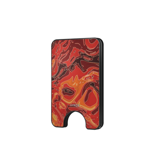 VYROX EMBER Molten Pour magnetic wallet, front view