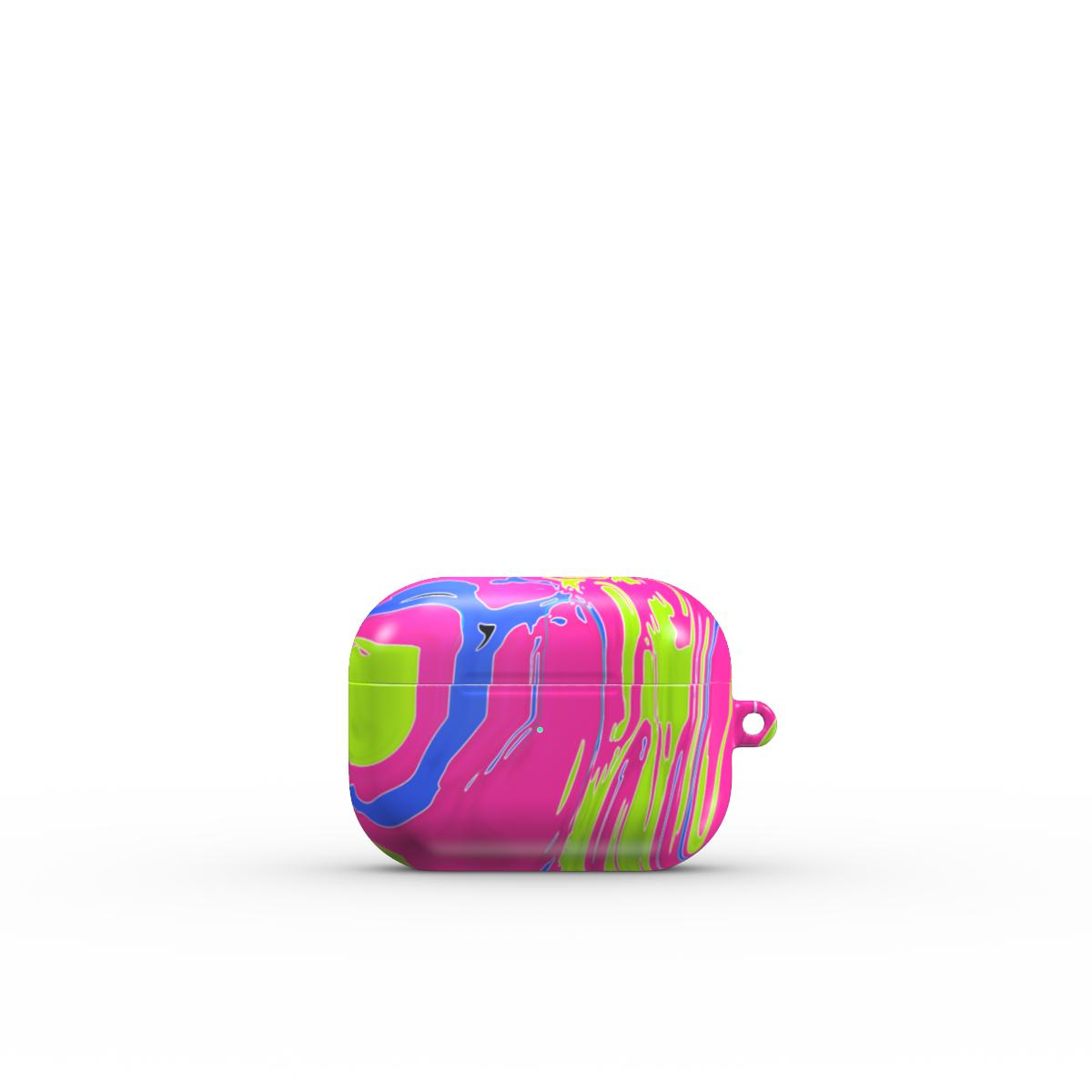 VYROX NEON Acid Rush AirPods case, front view