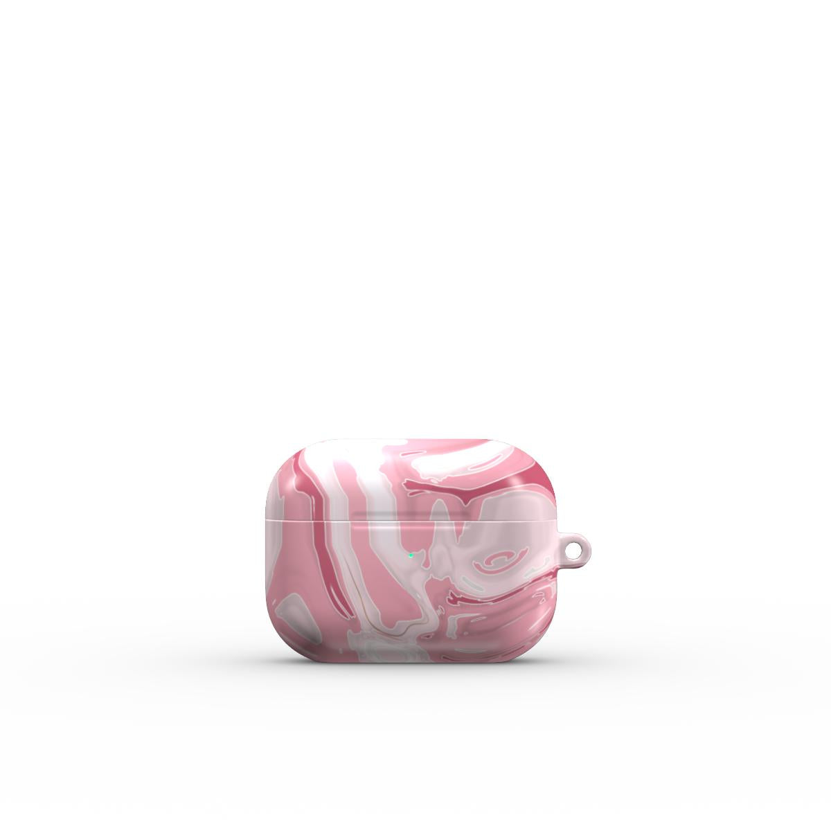 VYROX ROSE Blush Marble AirPods case, front view