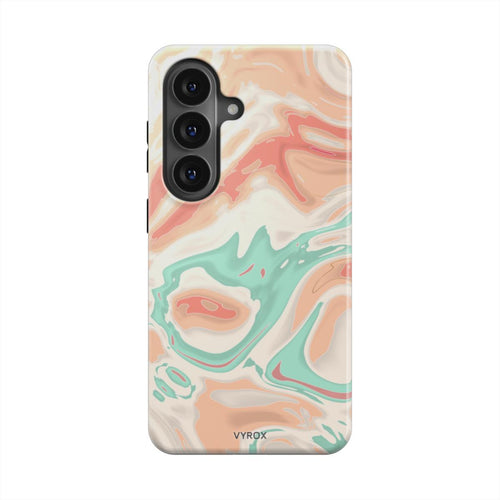 VYROX SORBET Peach Swirl magnetic tough case, back view