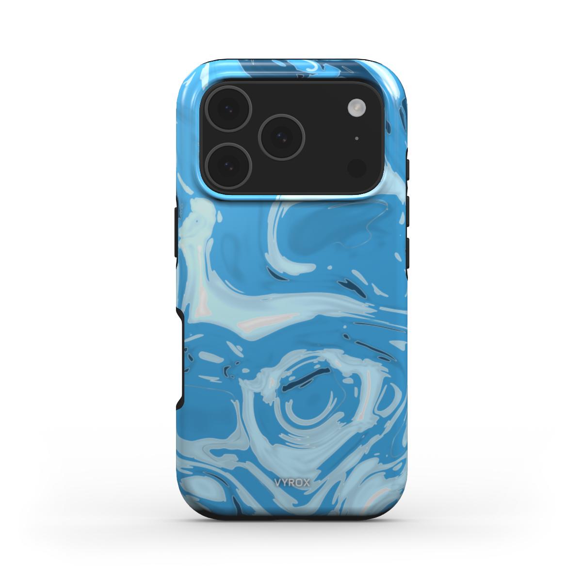 VYROX GLACIER Ice Flow tough case on iPhone 17 Pro