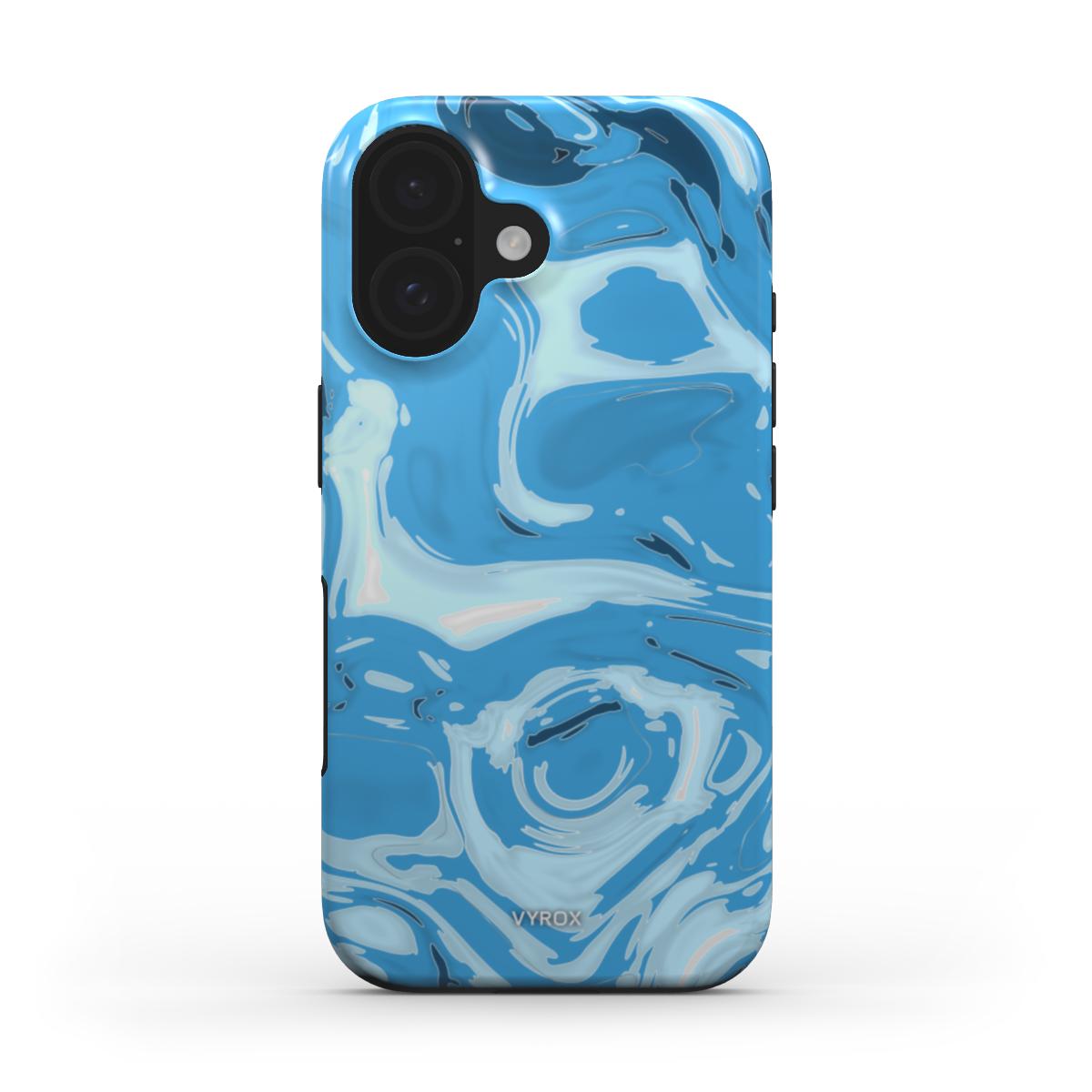 VYROX GLACIER Ice Flow tough case on iPhone 16 Plus