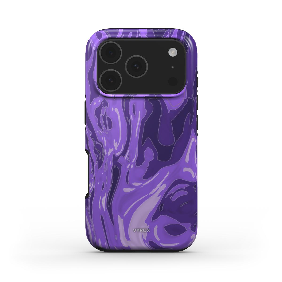 VYROX AMETHYST Violet Drift tough case on iPhone 17 Pro Max