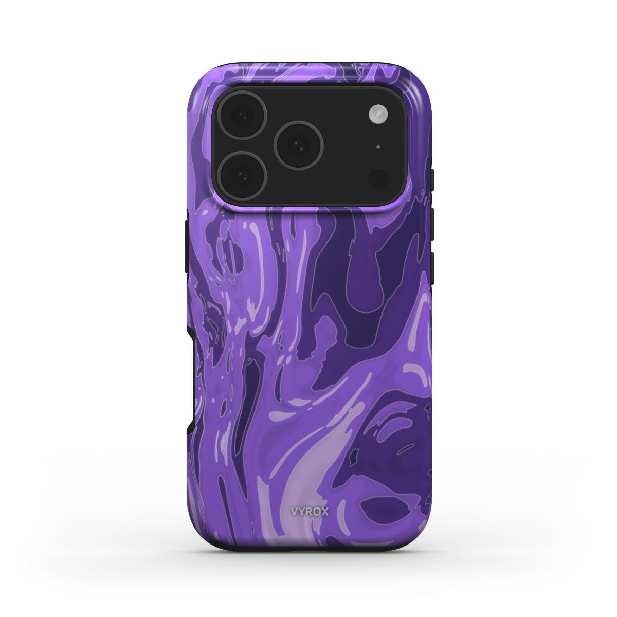 VYROX AMETHYST Violet Drift tough case on iPhone 17 Pro