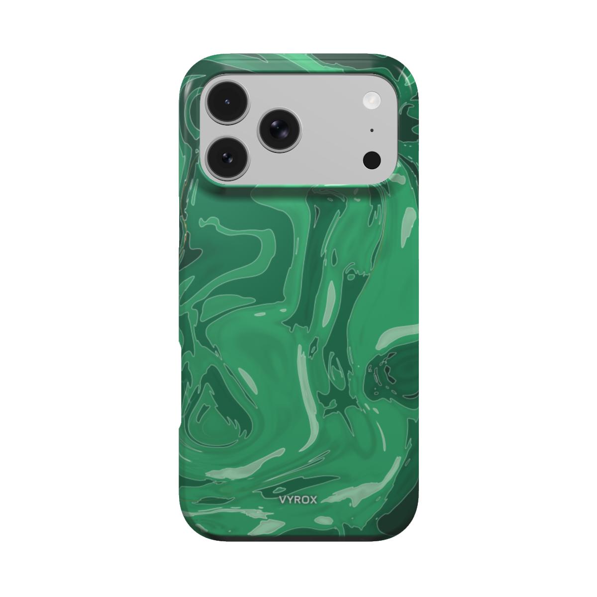 VYROX JADE Temple Green tough case on iPhone 18 Pro