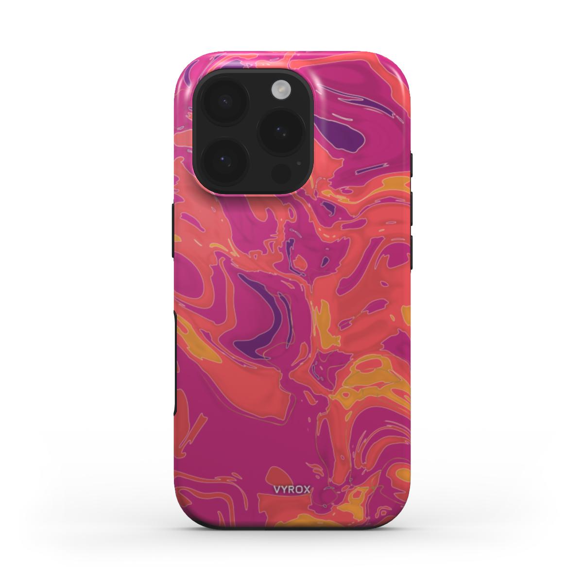 VYROX SUNSET Golden Hour tough case on iPhone 15 Plus
