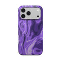 VYROX AMETHYST Violet Drift MagSafe tough case on iPhone 18 Pro