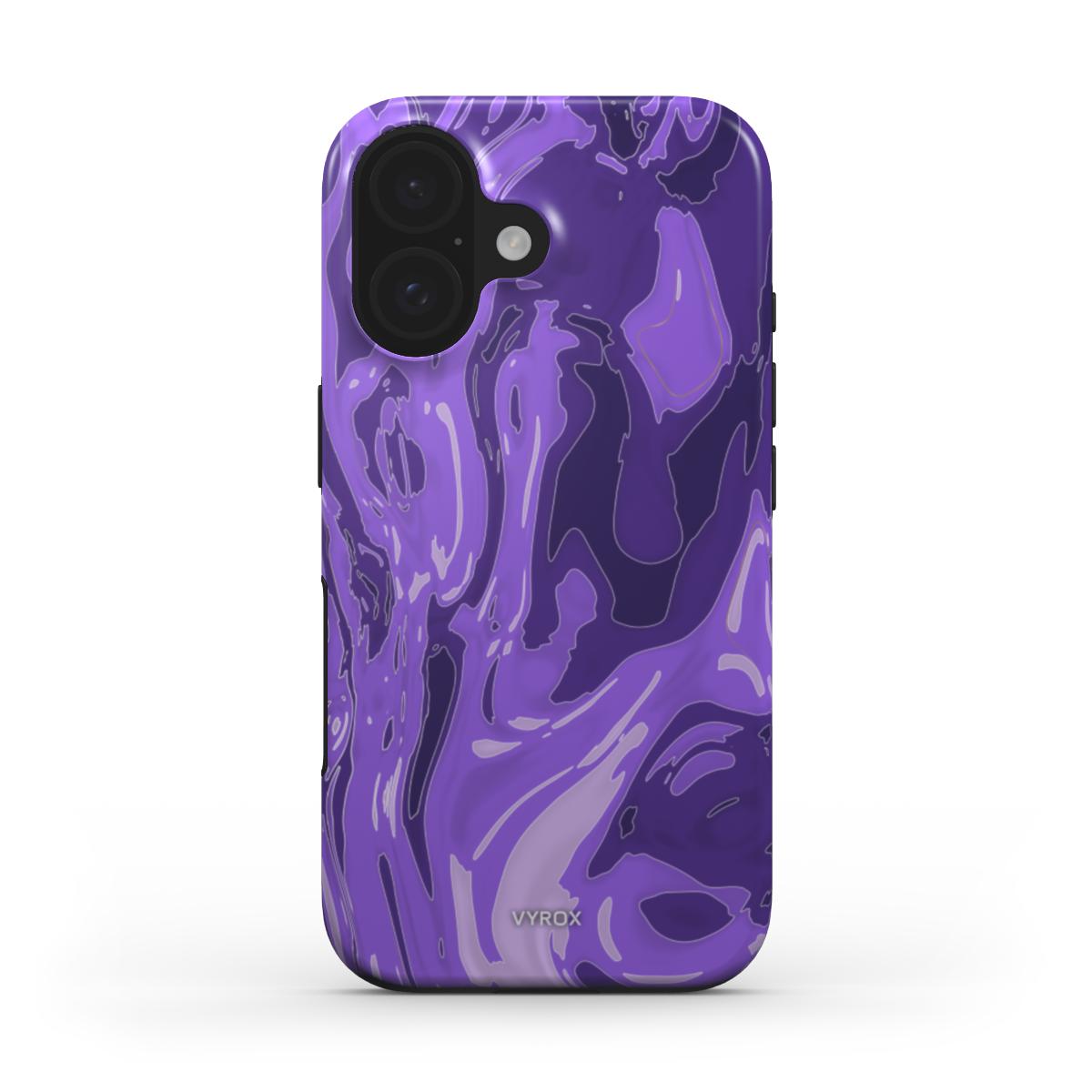 VYROX AMETHYST Violet Drift MagSafe tough case on iPhone 16 Plus