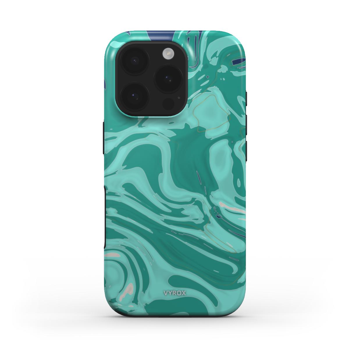 VYROX LAGOON Opal Tide tough case on iPhone 16 Pro Max