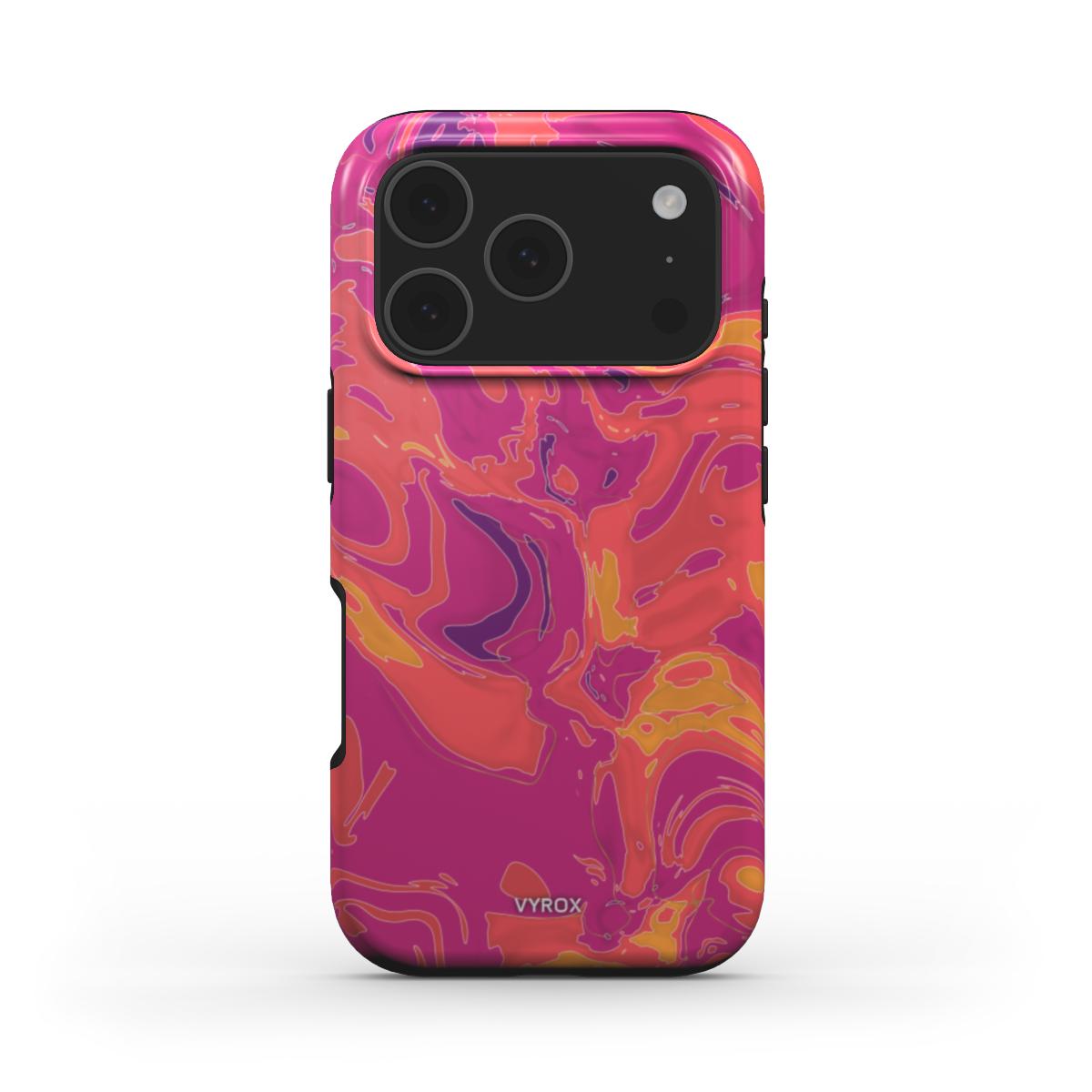 VYROX SUNSET Golden Hour MagSafe tough case on iPhone 17 Pro