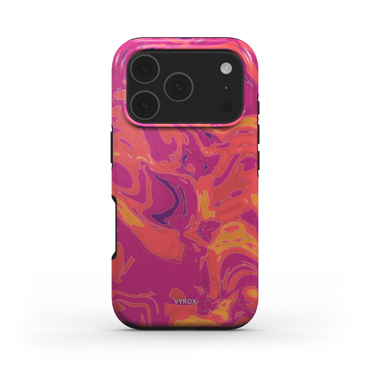 VYROX SUNSET Golden Hour MagSafe tough case on iPhone 17 Pro Max