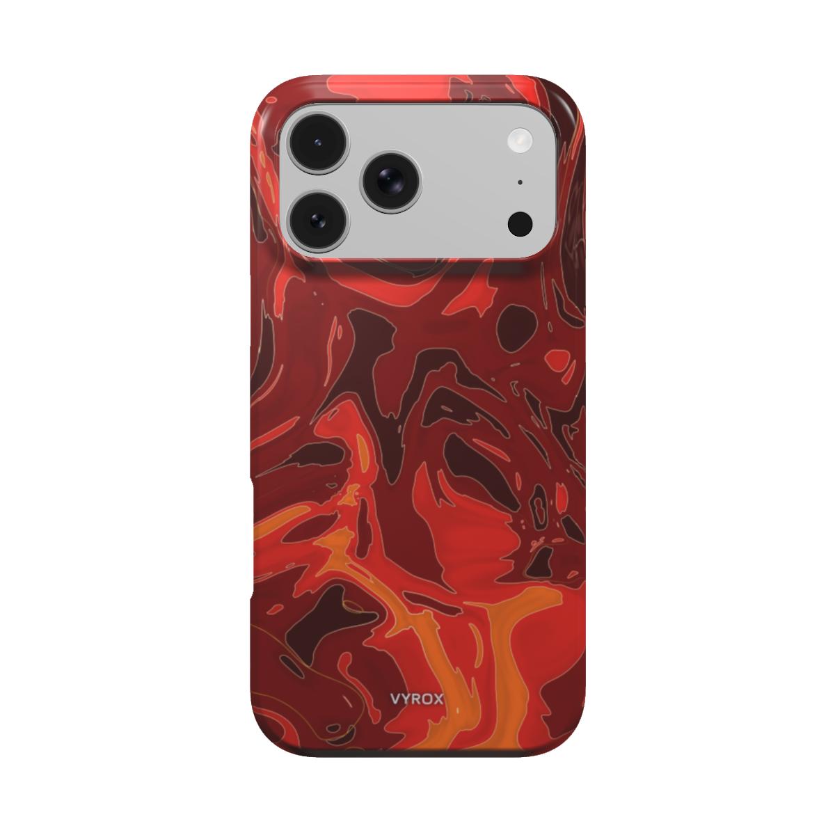 VYROX EMBER Molten Pour MagSafe tough case on iPhone 18 Pro