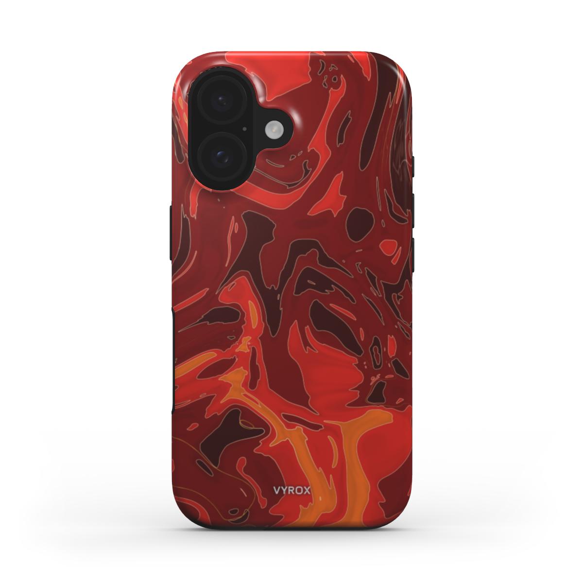 VYROX EMBER Molten Pour MagSafe tough case on iPhone 16 Plus
