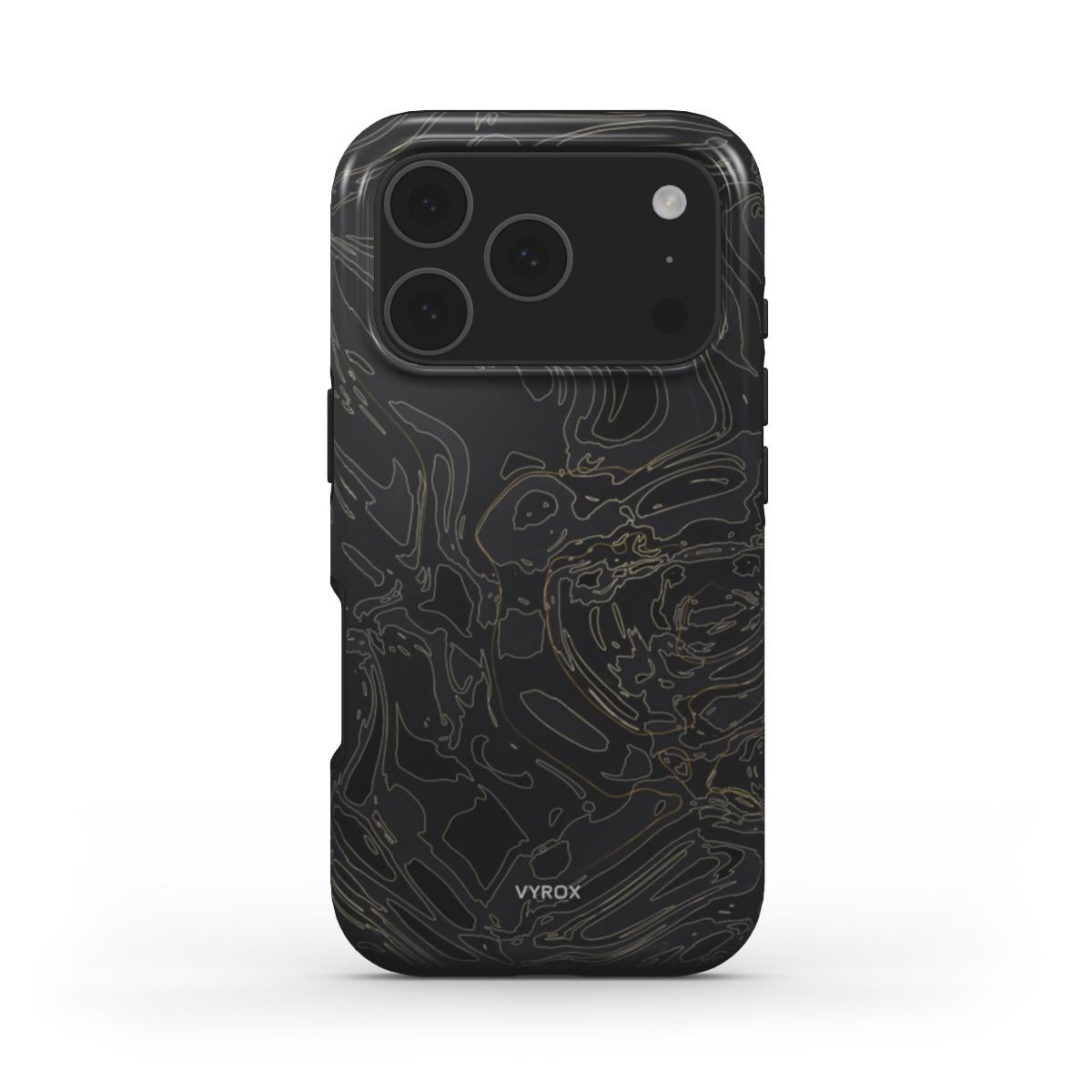 VYROX OBSIDIAN Gold Vein MagSafe tough case on iPhone 17 Pro Max