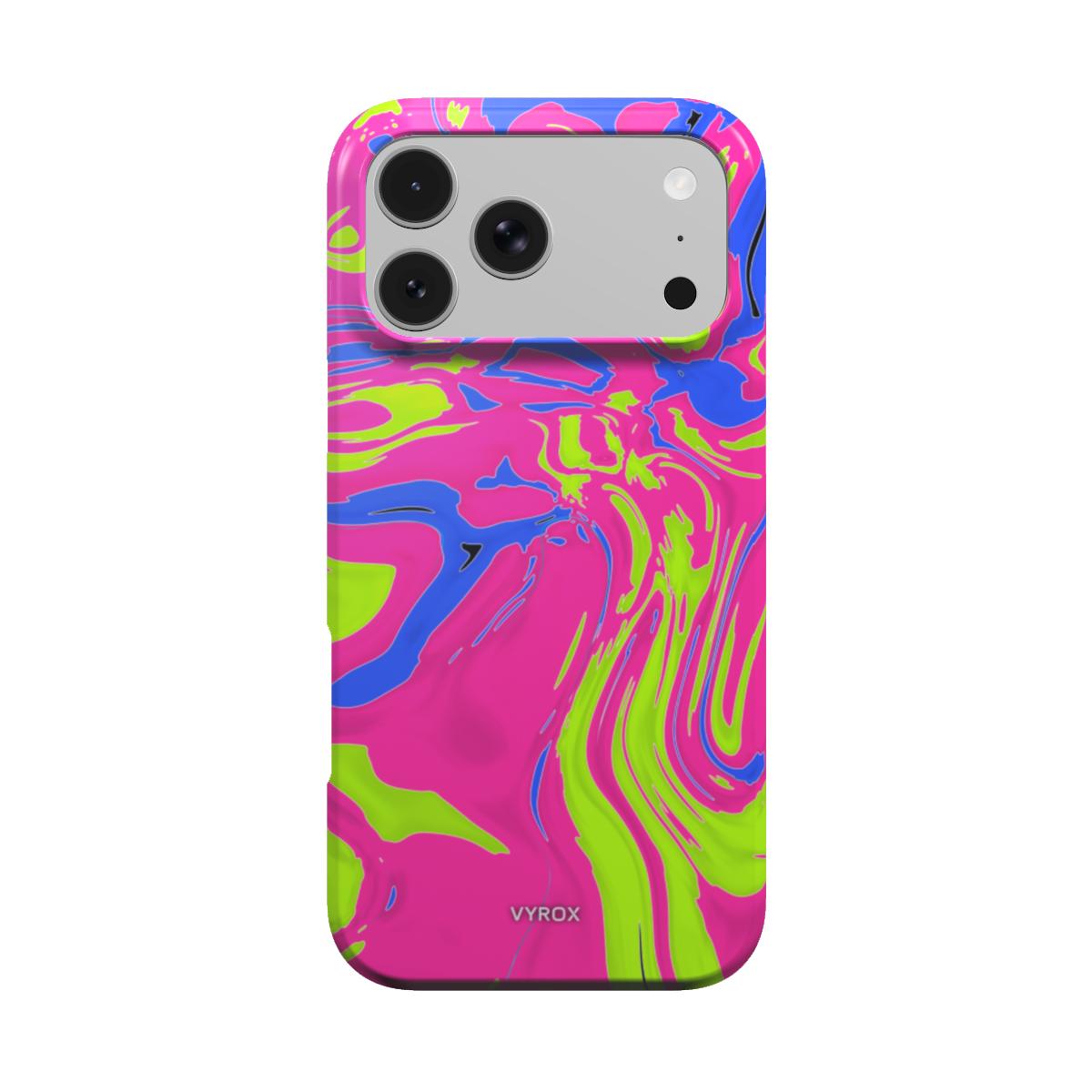 VYROX NEON Acid Rush tough case on iPhone 18 Pro Max