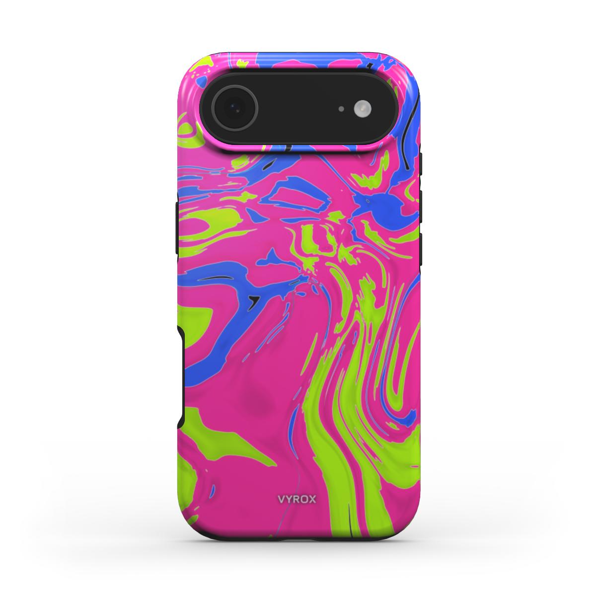 VYROX NEON Acid Rush MagSafe tough case on iPhone 17 Air