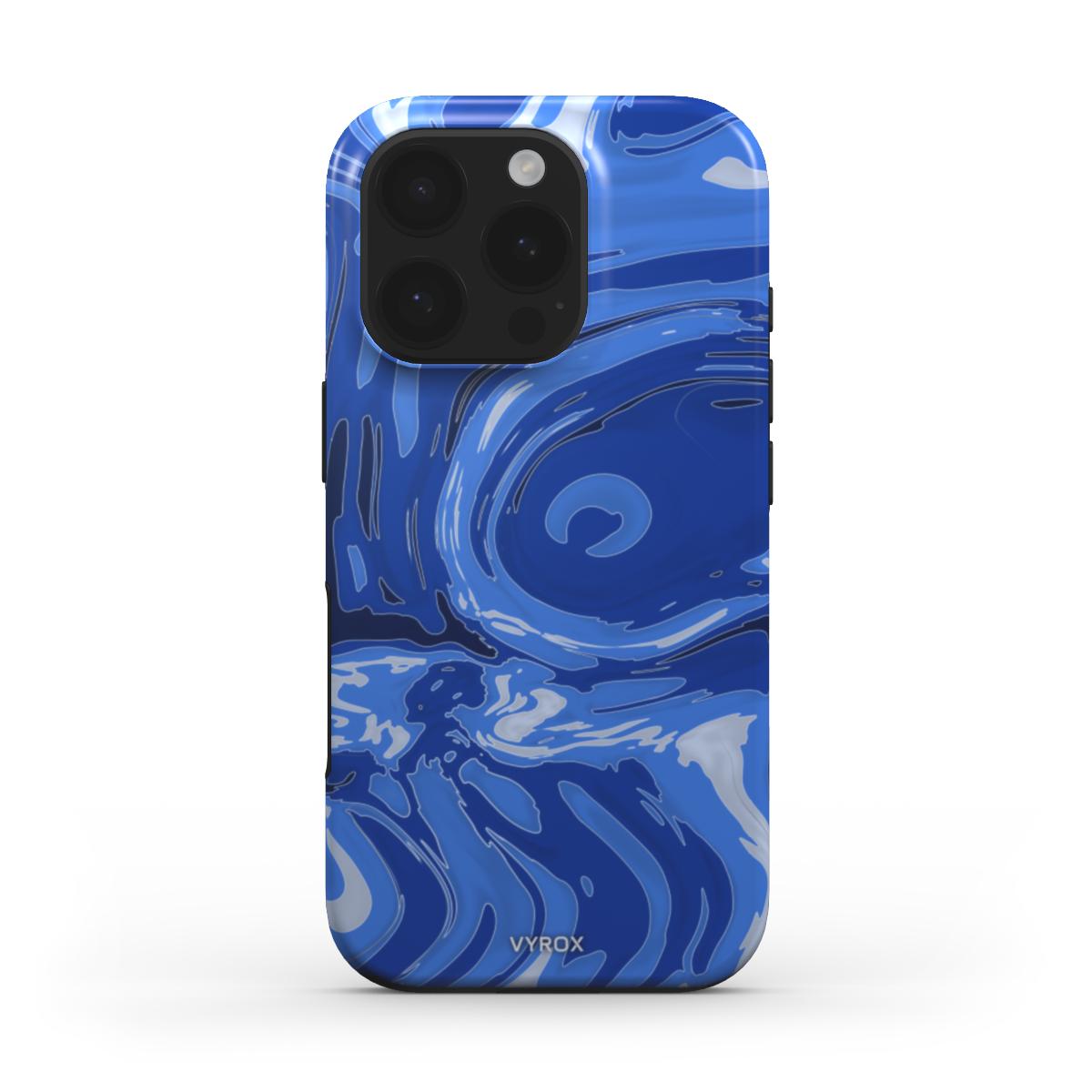 VYROX SAPPHIRE Deep Current tough case on iPhone 16 Pro