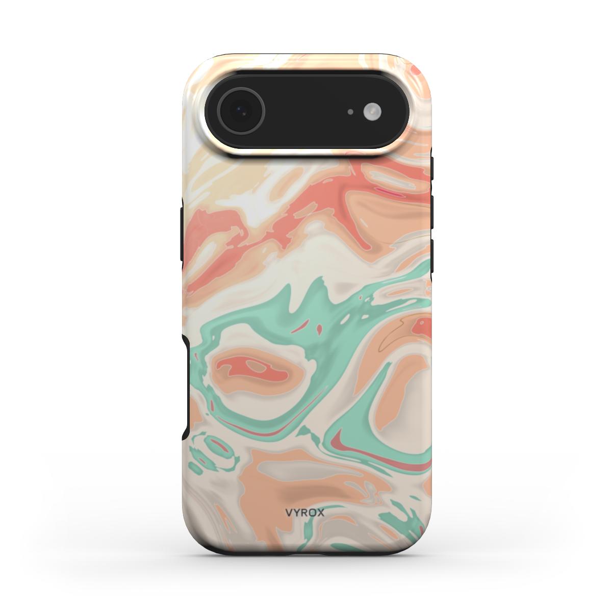 VYROX SORBET Peach Swirl tough case on iPhone 17 Air