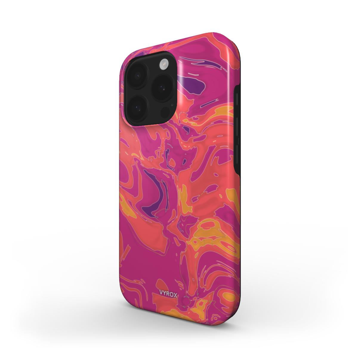 VYROX SUNSET Golden Hour tough case on Google Pixel 11, angled view