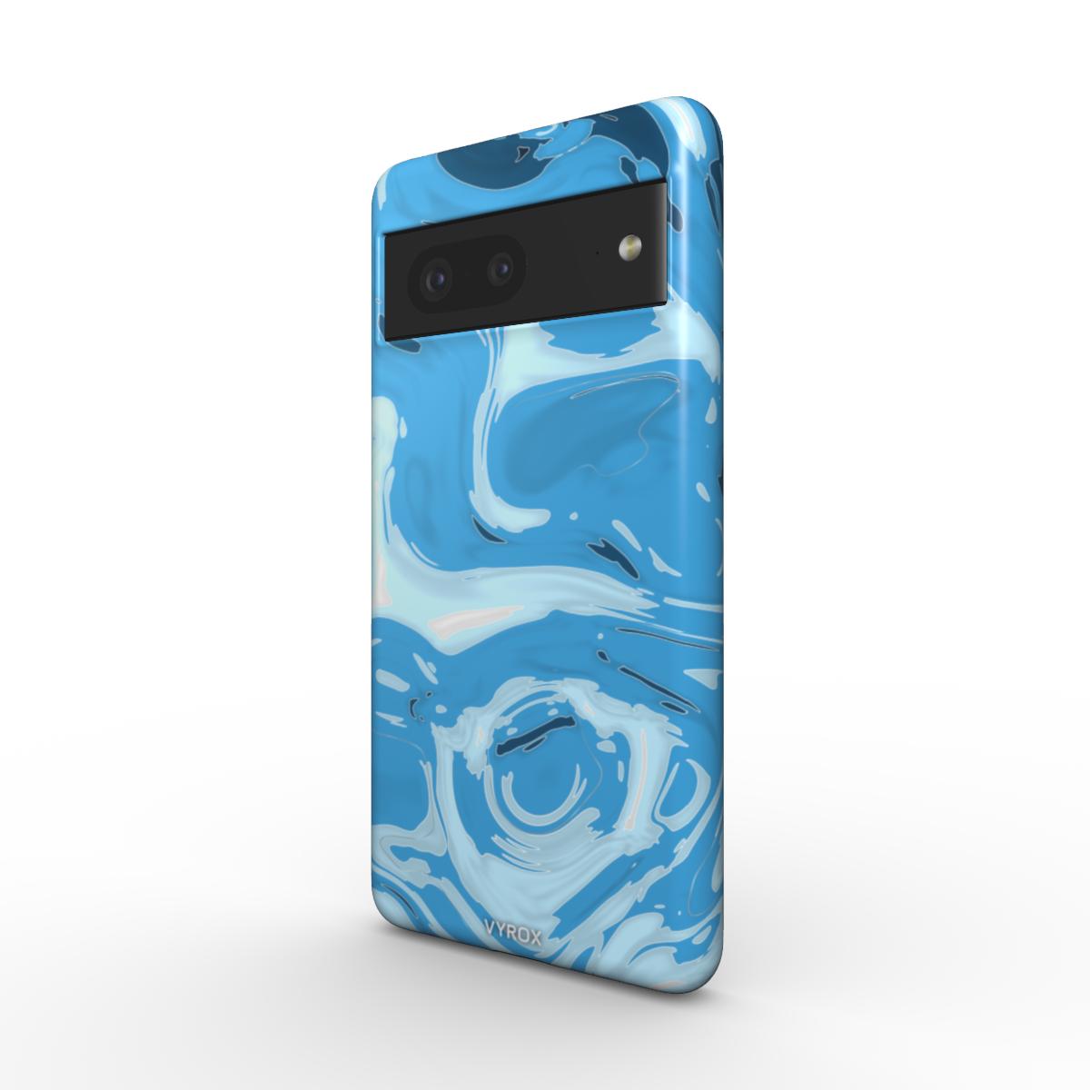 VYROX GLACIER Ice Flow magnetic tough case on Google Pixel 11, angled view