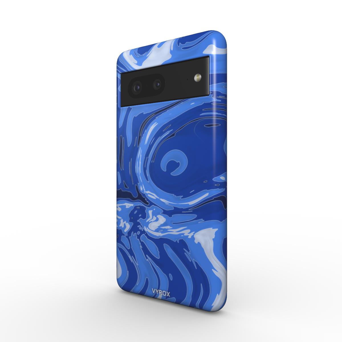 VYROX SAPPHIRE Deep Current magnetic tough case on Google Pixel 11 Pro, angled view