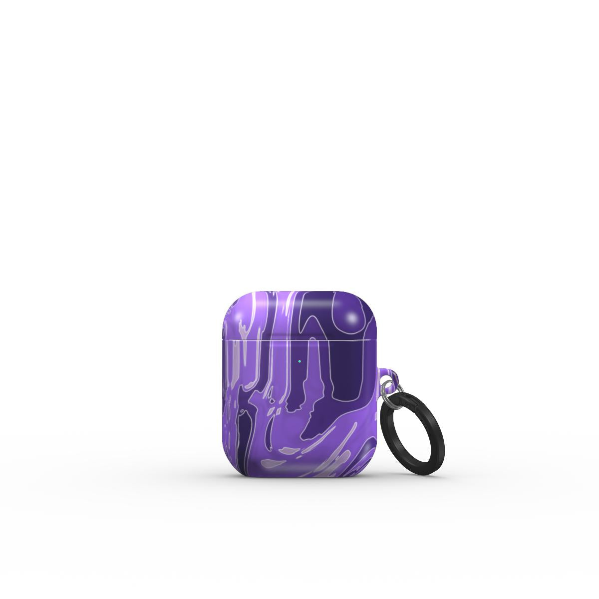 VYROX AMETHYST Violet Drift AirPods case on Apple AirPods 1 / 2, front view