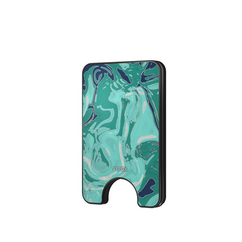 VYROX LAGOON Opal Tide magnetic wallet, front view