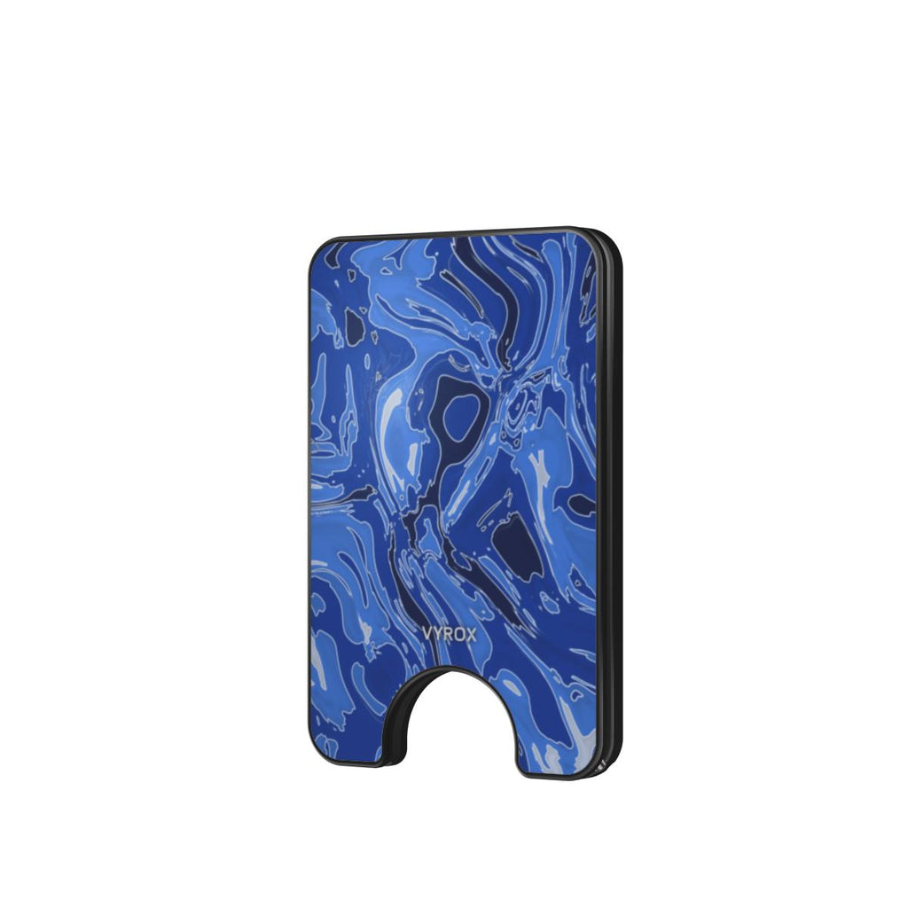 VYROX SAPPHIRE Deep Current magnetic wallet, front view
